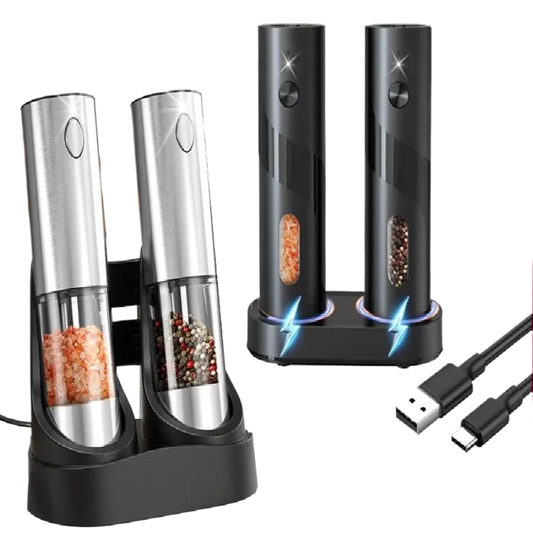 Electric automatic salt and pepper grinder