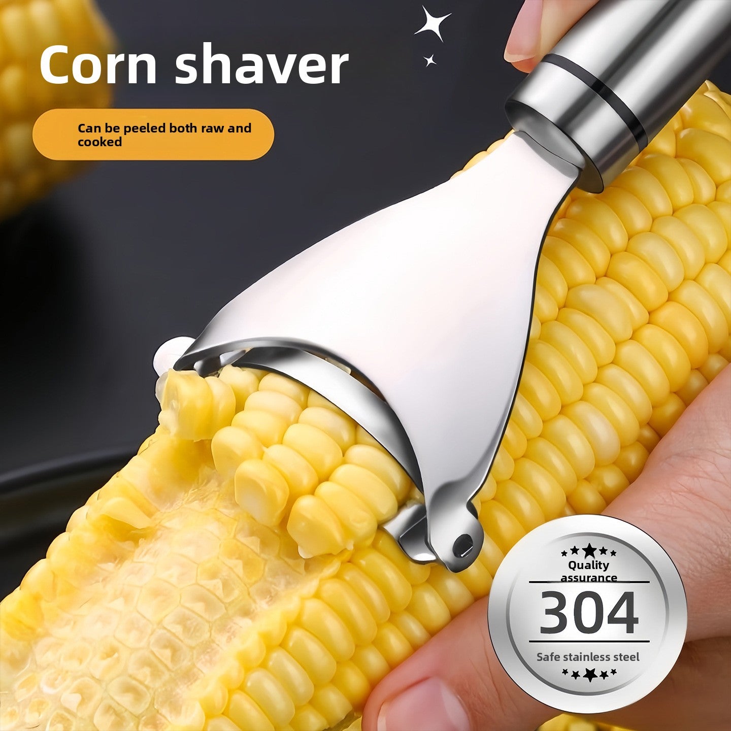 Stainless Steel Corn Peeler and Kernel Separator