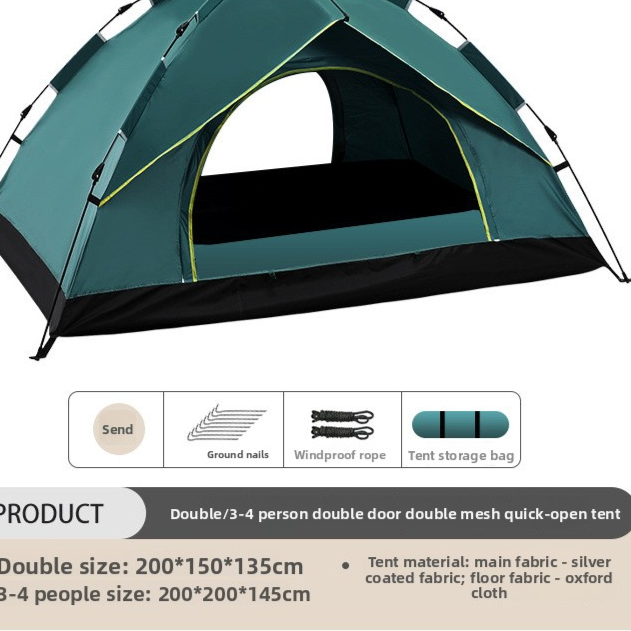 Pop-up camping tent — view 11