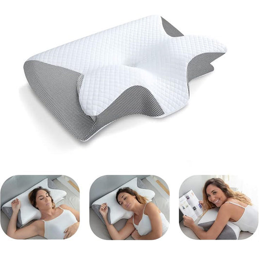 Memory Foam Contour Pillow – Ergonomic Slow-Rebound Design
